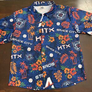 Houston Astros City Connect Hawaiian Shirt XL Promotional Space city HTX Sports